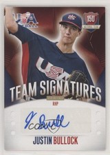 2014 USA Baseball Box Set 15U National Team Signatures Justin Bullock Auto 9pd