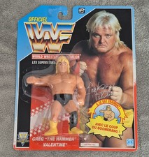WWF Vintage Wrestler Hasbro GREG The Hammer VALENTINE 1991 MOC High Grade Nice 