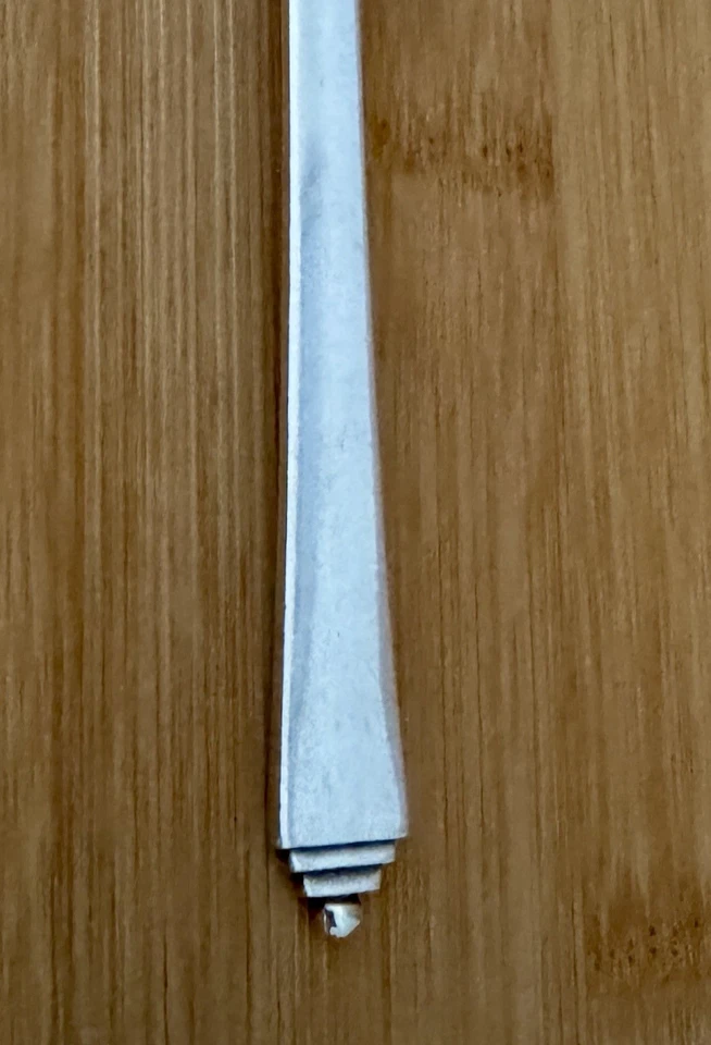 ORIGINAL GEORG JENSEN STERLING SILVER PYRAMID PARFAIT OR ICED TEA SPOON - Image 2 of 4