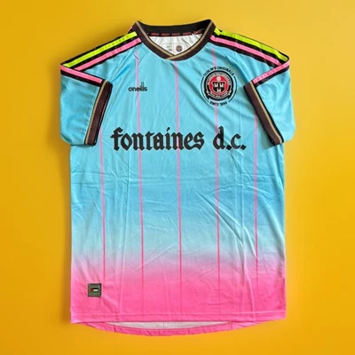 O’NEILLS Bohemian FC x Fontaines DC Jersey (XL) Read Description - 10% To Pima Palestine