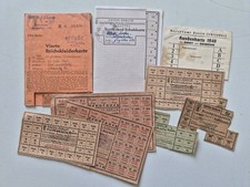 DR, AB Berlin karty ubrań, karta mydła, dowód tożsamości, pakiet, stare