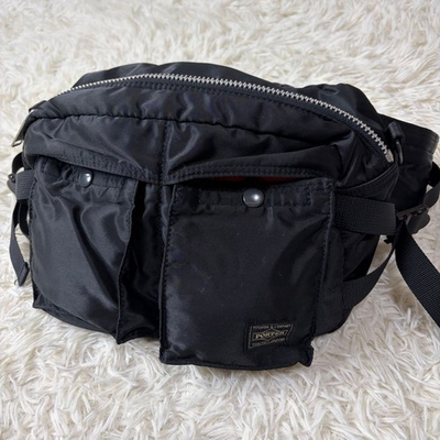 #ad Porter Tanker Nylon Waist Bag Body Bag Black $120.99