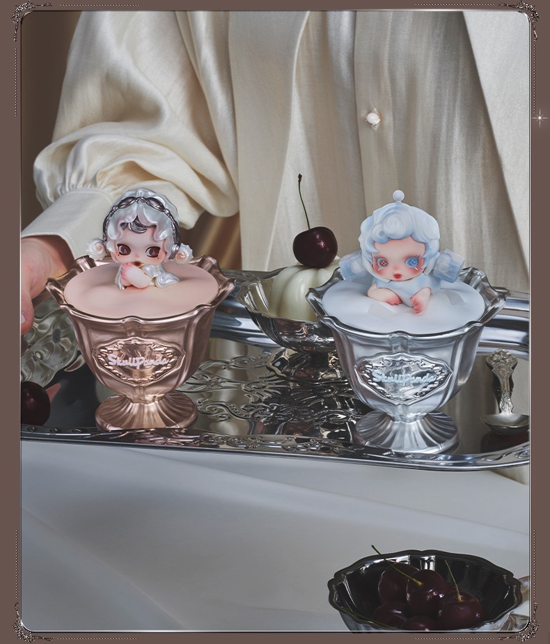 SKULLPANDA 密林古堡シリーズ まとめ売り カードなし ほぼ新品 Authentic Skullpanda Dining Table Series Scented Candle Blind Box