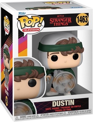 Funko POP TV: Stranger Things S4 - Hunter Dustin con scudo, 1463 da collezione.