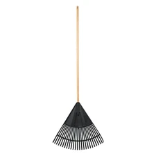 Expert Gardener, 24-inch Wood and Poly Leaf Rake