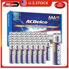 ACDelco AAA Alkaline Batteries 48 Count Maximum Power 10 Year Shelf Life