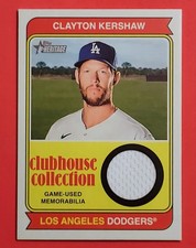 Clayton KERSHAW 2023 Topps Heritage Baseball Jersey Relic card # CCR-CK Dodgers