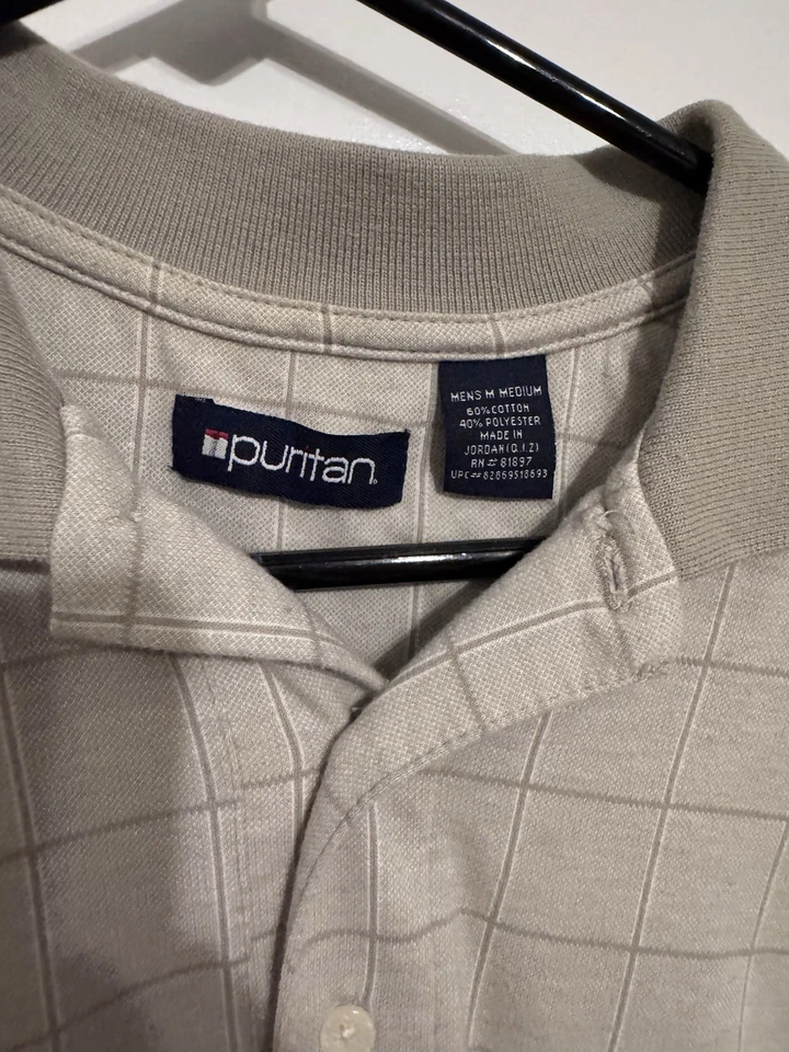 Лот из 3 винтажных поло мужские рубашки с воротником ретро повседневные смешанные стили - Изображение 2 из 4