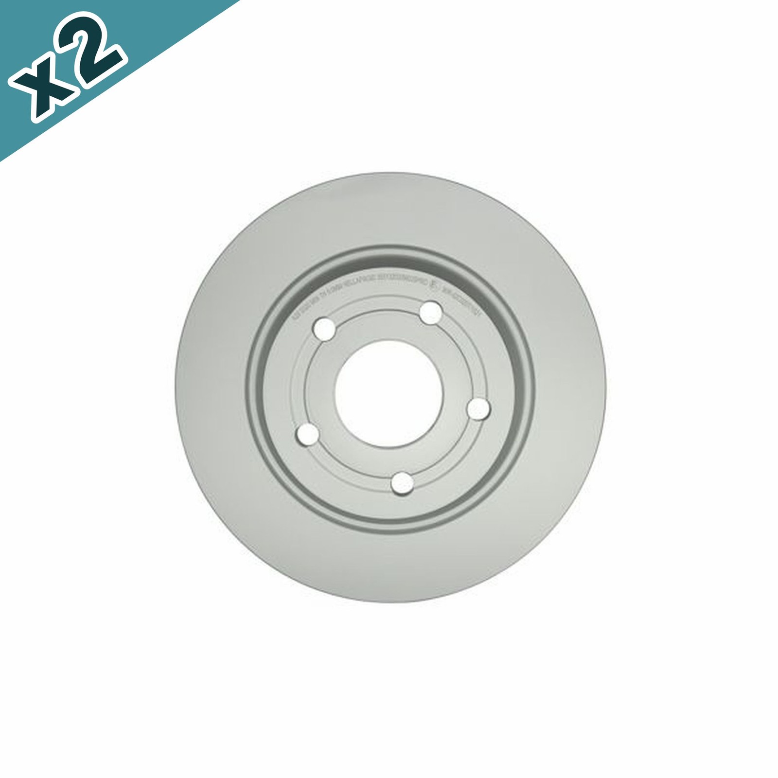 HELLA Brake Disc Rear Solid Without Wheel Hub Fits Ford Focus 8DD 355 132-031
