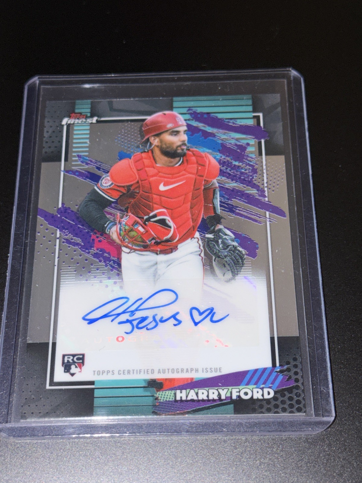 2026 Topps Finest # FMA - HF Harry Ford Auto Rookie RC Jesus ❤️ U Inscription