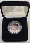 Colorized 1964 Kennedy Half Dollar Painted Both Sides  90% Silver Coin W/ Case