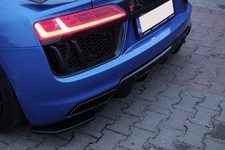 Maxton Design Diffusor Flaps passend für Audi R8 Mk.2 schwarz Hochglanz