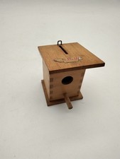 Steiff Spardose Vogelhaus Holz Vintage Sparbüchse Rarität Made in Germany