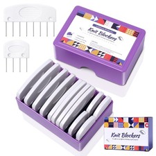 20Pcs Knit Blocking Pins Kit, Knit Blockers Pins Kit, Knit Blocking Combs, Bl...