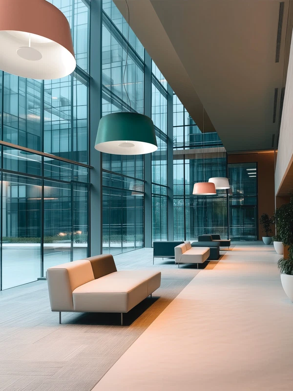 Lampada a Soffitto Sospensione LINEA LIGHT Delfi Rosa Luce LED 22 Watt Design, fotografia 3 di 9