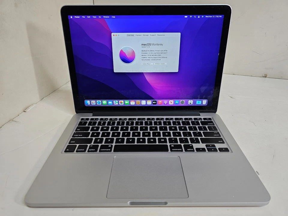 Apple MacBook Pro Laptop - 3.1 GHz i7-5557U 16GB 256GB 13.3" - A1502 MF843LL/A 1 - Image 2 of 4
