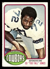 1976 Topps Ed "Too Tall" Jones RC #427 - Dallas Cowboys - VG
