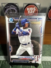 2021 Bowman Chrome Maximo Acosta 1st Prospect #BCP-7 Texas Rangers - Marlins 
