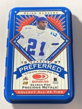 DEION SANDERS cowboys 1997 Donruss Preferred Tin #21 -Empty (TN)-1