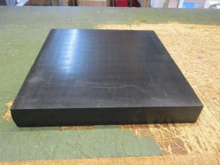 1 Kunststoff Platte 250mm x 230mm x 30 mm POM C schwarz Neu0