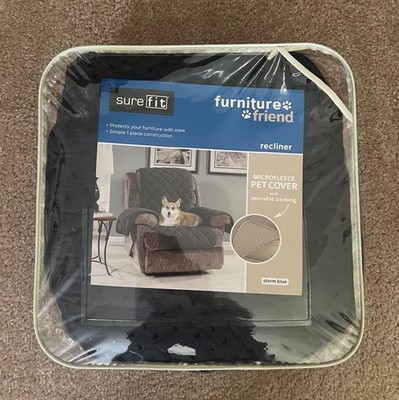Sure Fit Furniture Friend Quilted Pet Cover Recliner Navy Blue
