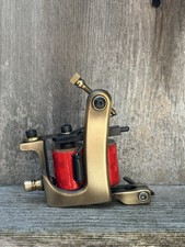 Custom Brass Tattoo Machine VTG Heavy Tested