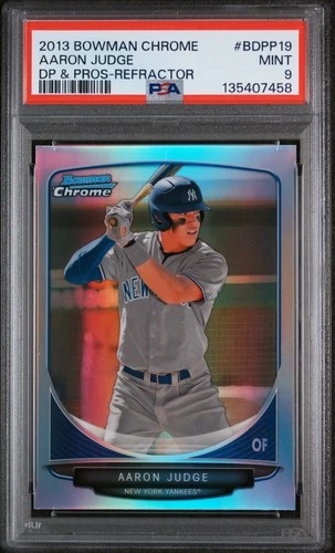 2013 Bowman Draft Picks and Prospects Chrome Refractor Aaron Judge #BDPP19 PSA 9