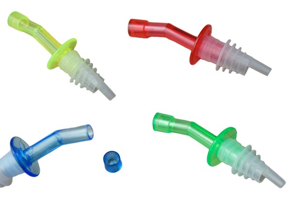 4X FlaschenausgießEr Dosierer Ausschenker FlaschenverschlüSse SchnapsausgießEr-image