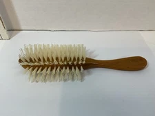 Vintage Avon Natural Performance Flair Hair Brush Butterscotch Nylon Bristles 8"