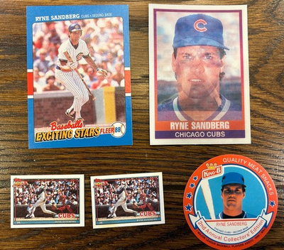 #ad Ryne Sandberg Oddball Baseball Card Lot Hall of Fame Chicago Cubs $4.99