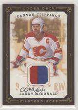 2008 Masterpieces Canvas Clippings Brown Border Lanny McDonald #CC-LM2 HOF n1u