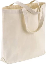 Wholesale Canvas Tote Bags, 15"W x 16"H x 3"G, Cotton Reusable Grocery Shopping