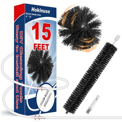 Dryer Vent Cleaner Kit Ducts Cleaning Kit for Dryer Air Duct HVAC Vent Firepl...