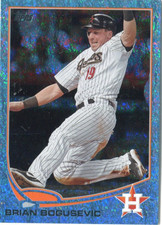 2013 Topps - BRIAN BOGUSEVIC - Blue Sparkle #319 - HOUSTON ASTROS #d/25