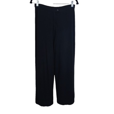 Vintage Express Black High Waisted  Wide Leg Pants Relax Fit Women s Medium