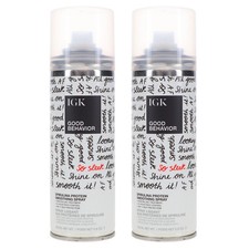 IGK Good Behavior Spirulina Protein Smoothing Spray 5.6 oz 2 Pack