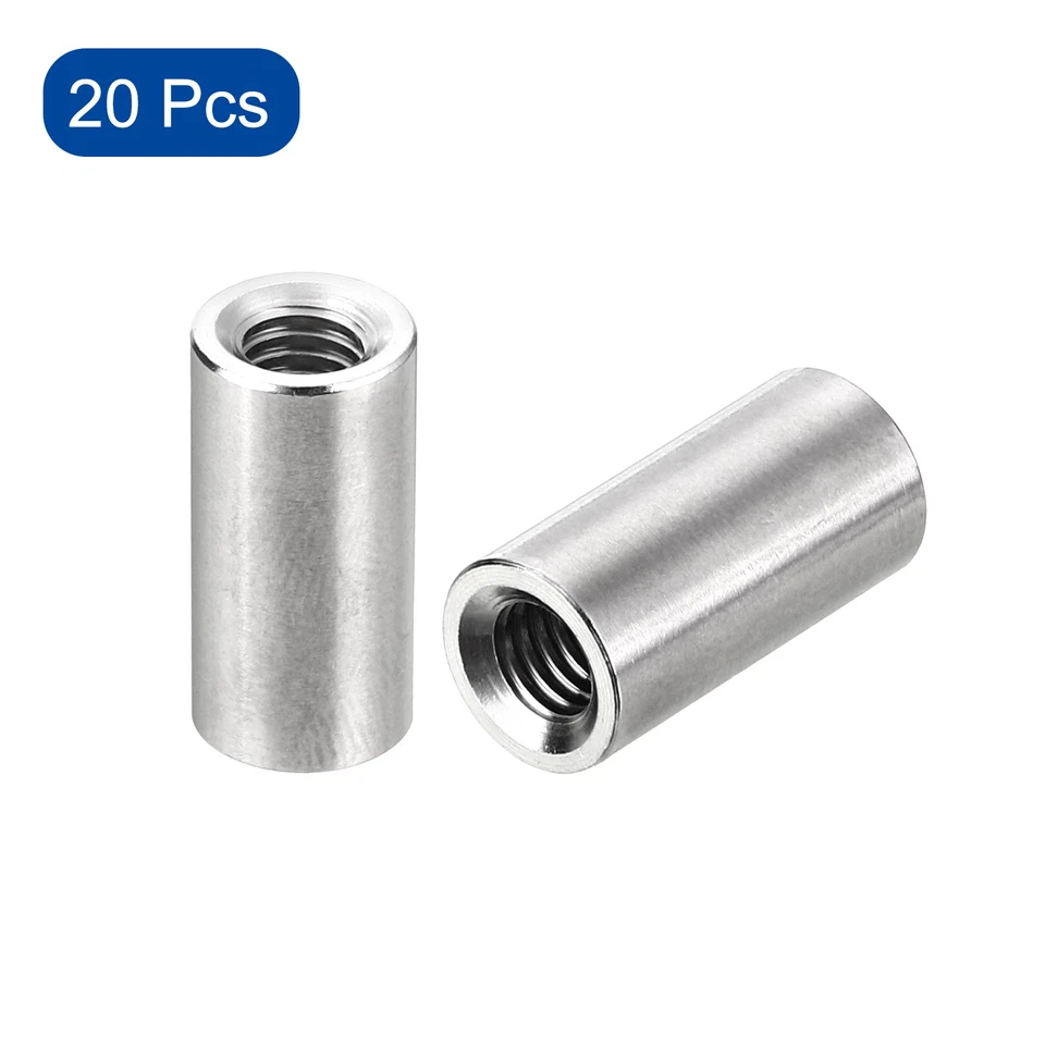 M6x10mmx20mm Weld on Bung Nut Threaded 201 Stainless Steel Insert Weldable 20pcs Foto 3 de 4