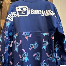 Disney Parks 2025 WDW Stitch All Over Spirit Jersey Size XL New