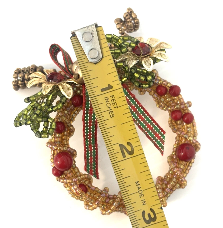 De Colección Pier 1 Anillos de Servilleta de Navidad LOTE de 8 Joyas Deslumbrantes con Cuentas ¡NUEVO NOS Glamour! Foto 4 de 4