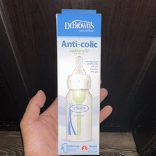 Dr. Brown  s Options Anti-colic Narrow Neck Baby Bottle 4oz BPA-Free