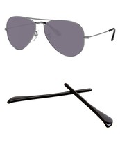 Black Replacement Ear Socks Temple Sleeves for Ray-Ban Aviator RB3025 RB3044