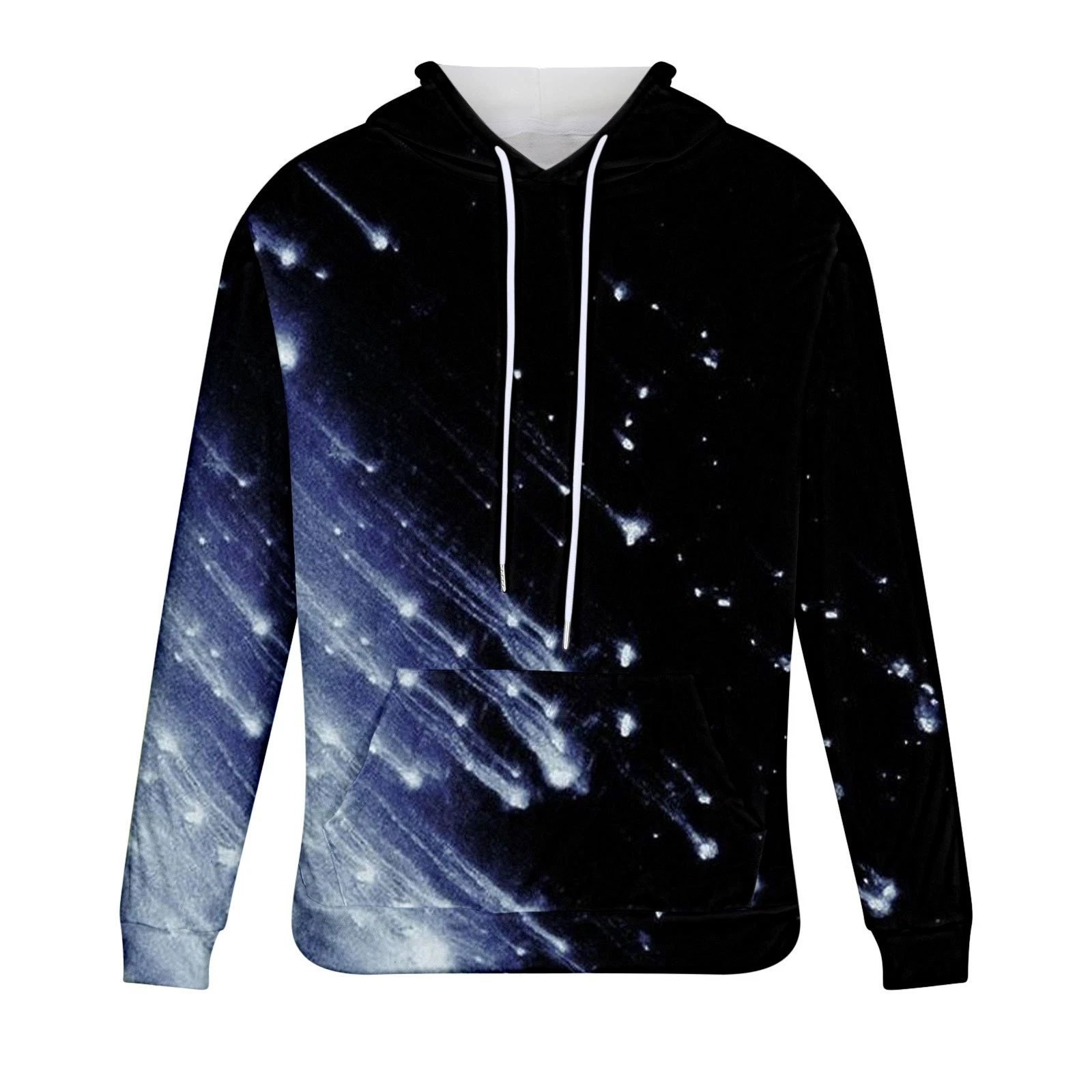 Unisex Christmas Hoodie 3D Print Pullover Big Pocket Plus Size Top