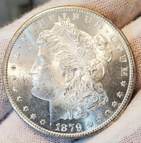 * 1879 S * BU MS++ BLAZING WHITE GEM!! INCREDIBLE MORGAN SILVER DOLLAR #A25
