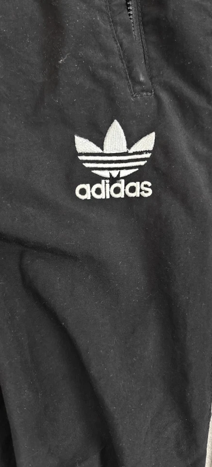 Adidas Trainingshose Vintage Baggy Loose Fit Schwarz Gr. L  Y2K Streetwear - Bild 3 von 4
