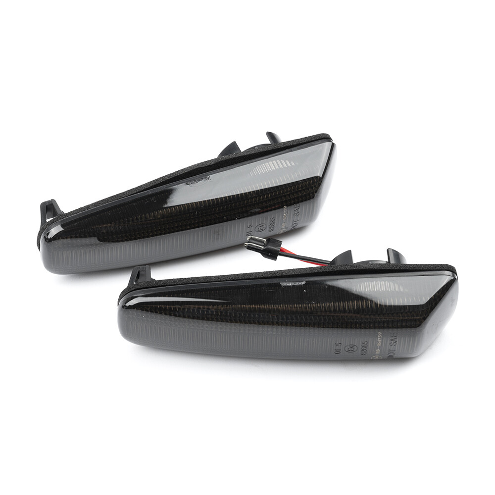 LED Smoked Dynamic Side Marker Turn Signal Lights For 1990