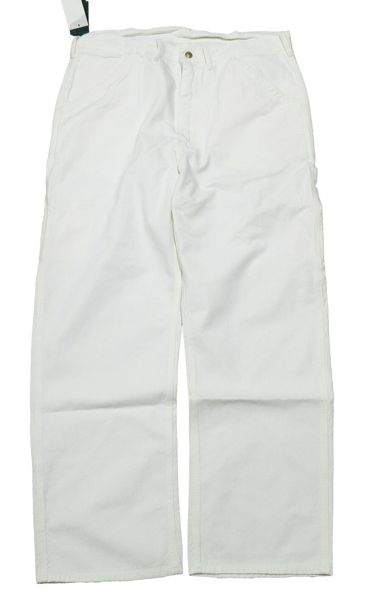 Polo Ralph Lauren Men's White Relaxed Fit Twill Carpenter