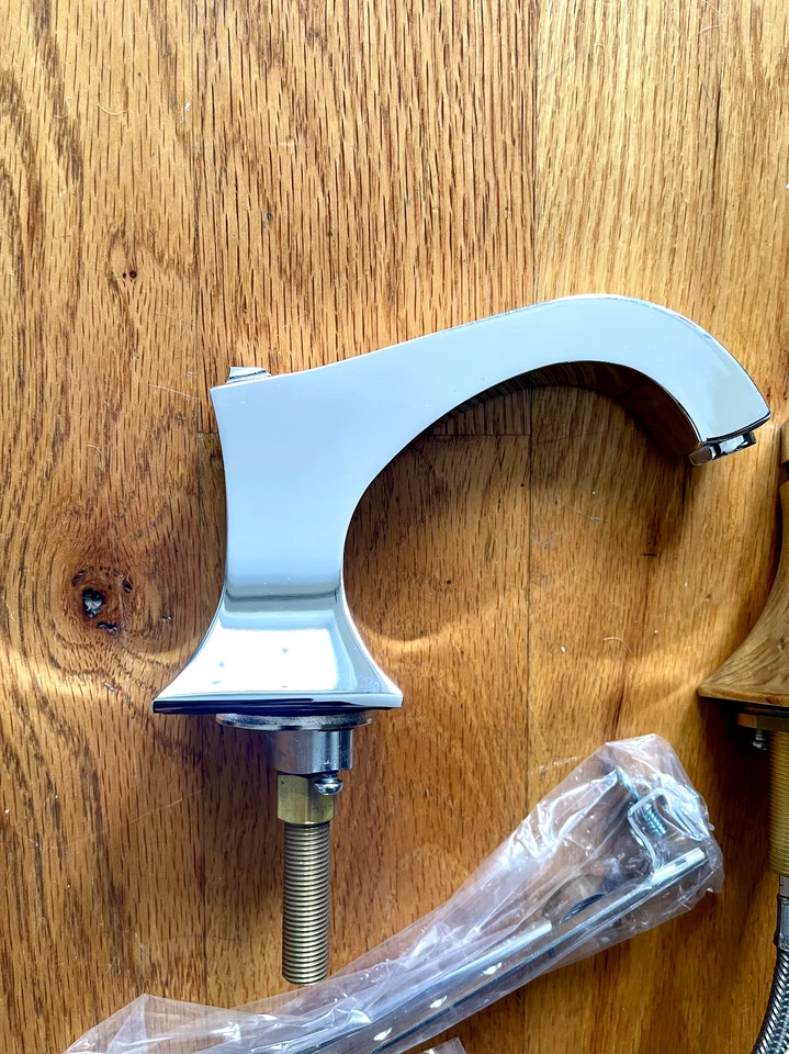 Juego de lavabo amplio Santec Edo 9220ED10 cromo pulido Foto 4 de 4