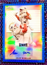 JALEN MCMILLAN 2020 Leaf Metal All-American Bowl Auto Aab Etch ROOKIE 12/12