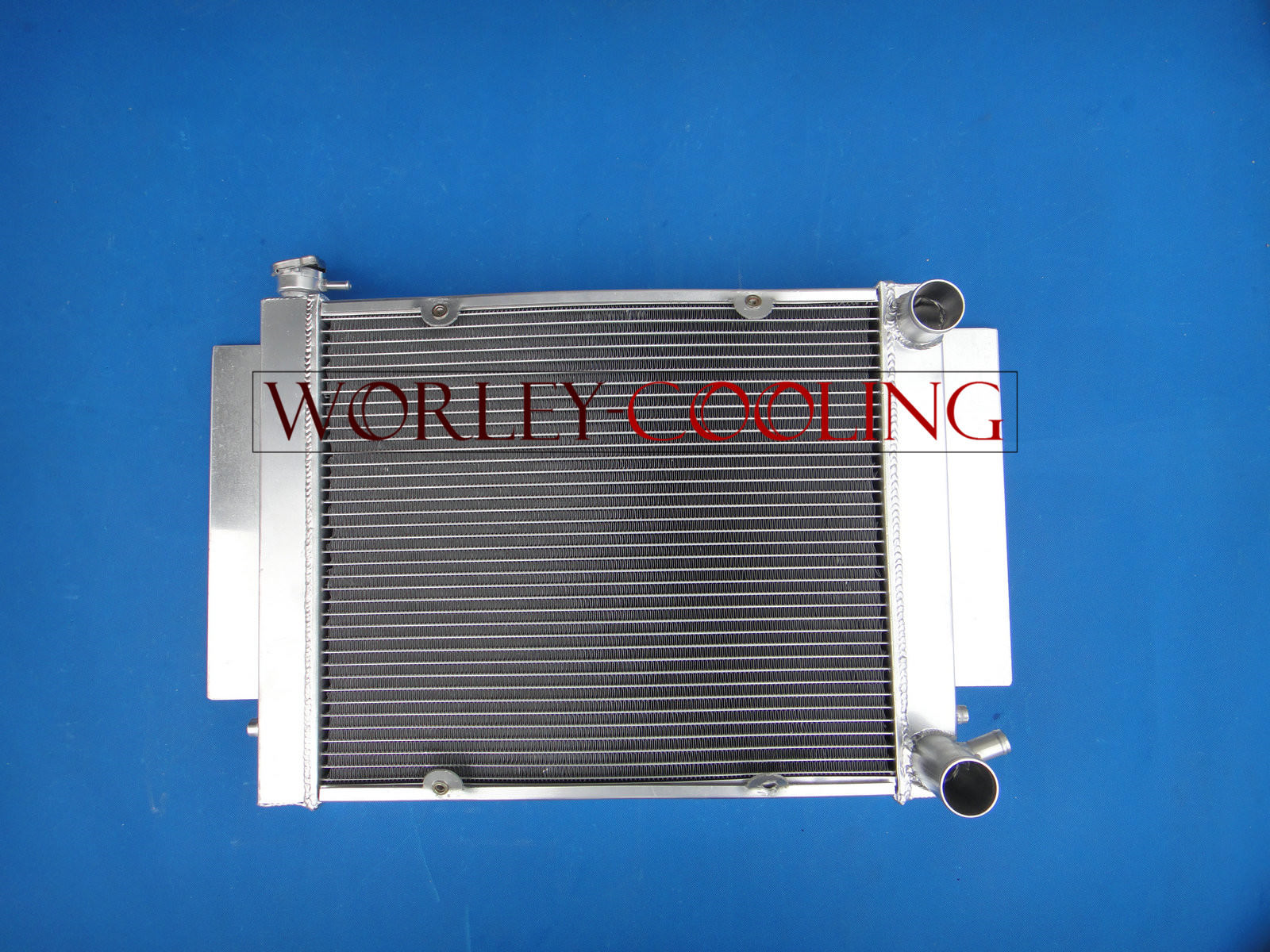 Aluminum radiator+shroud+oil cooler for Mazda RX2 RX3 RX4 RX5 with