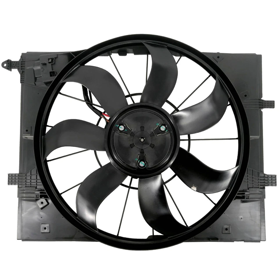 Compatível com conjunto de ventilador de refrigeração de radiador Mercedes-Benz S550 S63 AMG 850W 0999060612 - Imagem 3 de 4